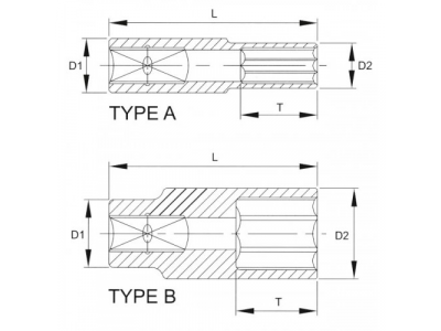 Головка торцевая глубокая 6гр. 3/8" 18мм