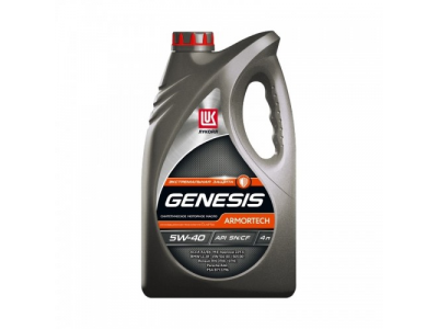 Моторное масло ЛУКОЙЛ GENESIS ARMORTECH 5W40 SN/CF, 4л