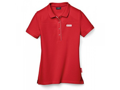 Женская рубашка поло Audi Womens poloshirt, Audi Sport, Red, артикул 3131501111 от VAG Женская рубашка поло Audi Womens poloshirt, Audi Sport, Red, артикул 3131501111