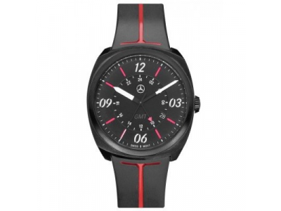Мужские наручные часы Mercedes-Benz Men’s Watch, Sporty GMT, Black / Red / White от Mercedes Мужские наручные часы Mercedes-Benz Men’s Watch, Sporty GMT, Black / Red / White